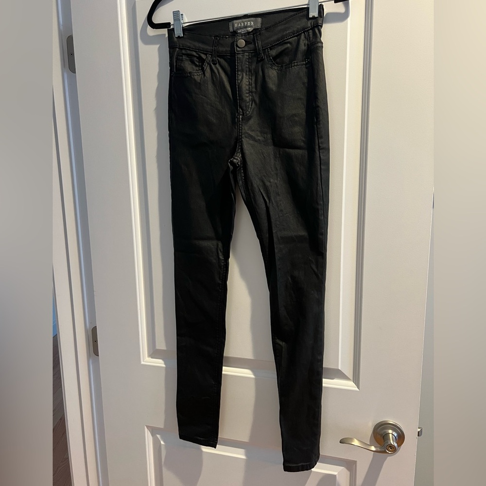 Harper faux leather pants size 26.